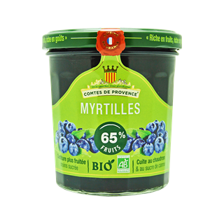 Les Comtes de Provence Confiture de myrtilles bio 350g - 8109